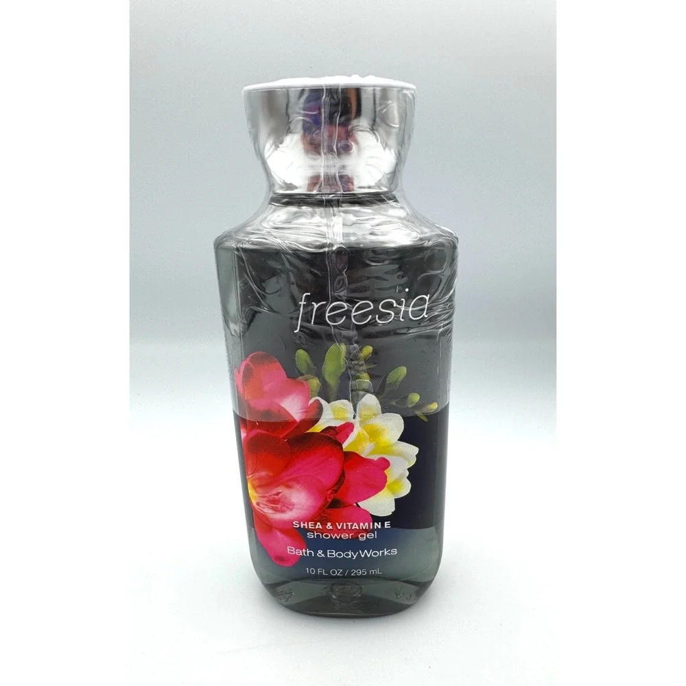 RARE Discontinued Bath & Body Works Freesia Shower Gel 10oz - New & Sealed